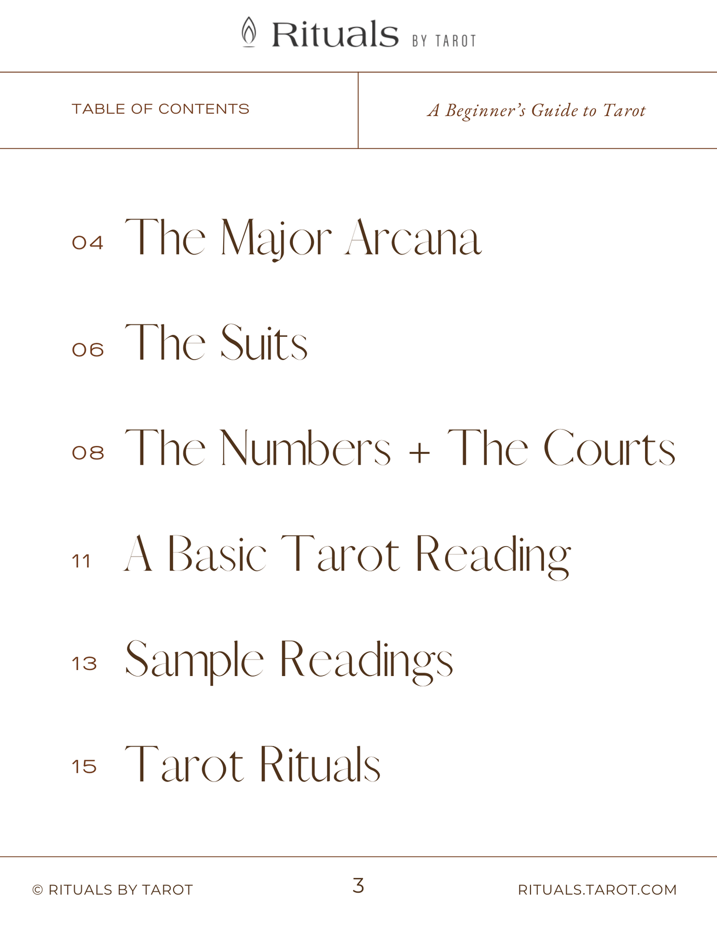 A Beginner's Guide to Tarot Workbook